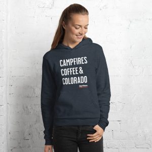 'Campfires, Coffee, & Colorado' Unisex hoodie