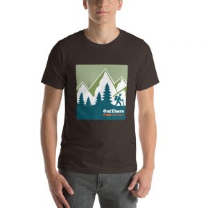 'Mountain Graphic Green' Short-Sleeve Unisex T-Shirt