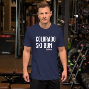 'Colorado Ski Bum' Short-Sleeve Unisex T-Shirt